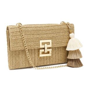 2628 Small Straw Purse Summer Clutch Purses Beach Woven Envelope Bag Raffia